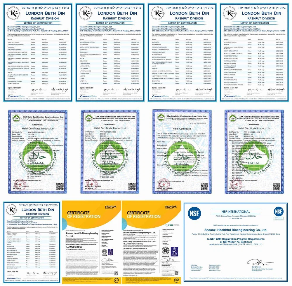 Certifications of Product