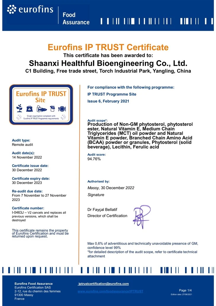 Natural Vitamin E Acetate Powder